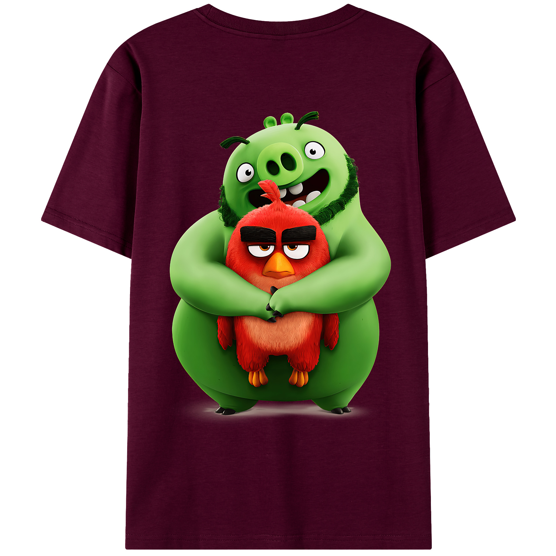 （画像用） Angry Birds アングリーバード レディース半袖Tシャツ(バックプリント)